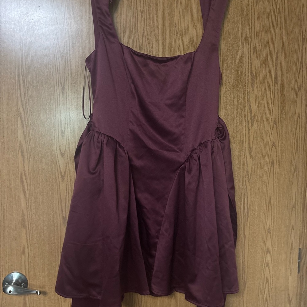 Francesca's Collections Burgundy Mini Dress